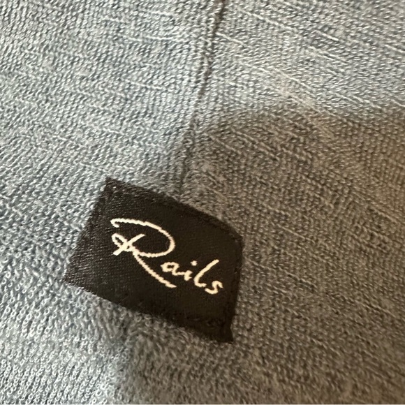 NWT Rails Rhen Polo Shirt Terry Blue Mirage in Terry Blue Mirage XXL - Picture 9 of 11